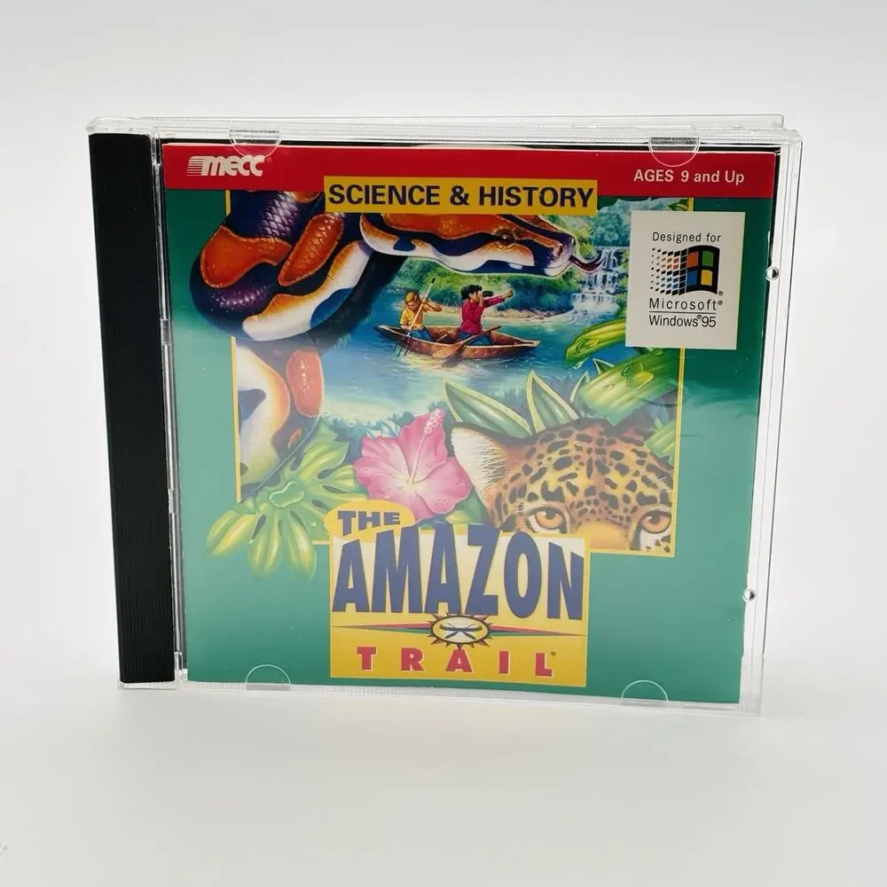 The Amazon Trail Microsoft Windows 95 Cd Rom. Very Good Condition.
